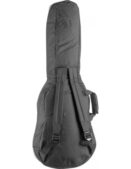Basic series padded nylon bag for 3/4 folk, western or dreadnought guitar