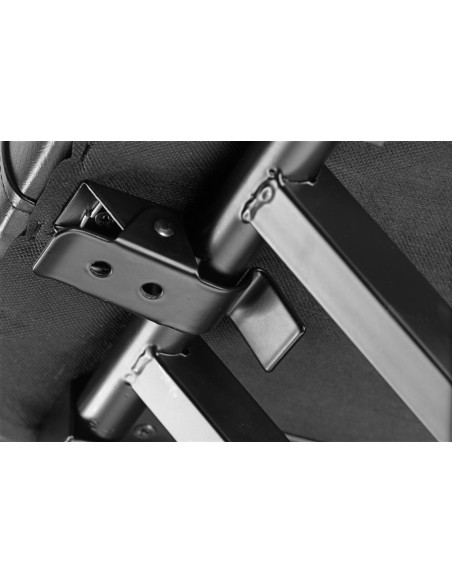 Keyboard bench with adjustable "X" folding legs