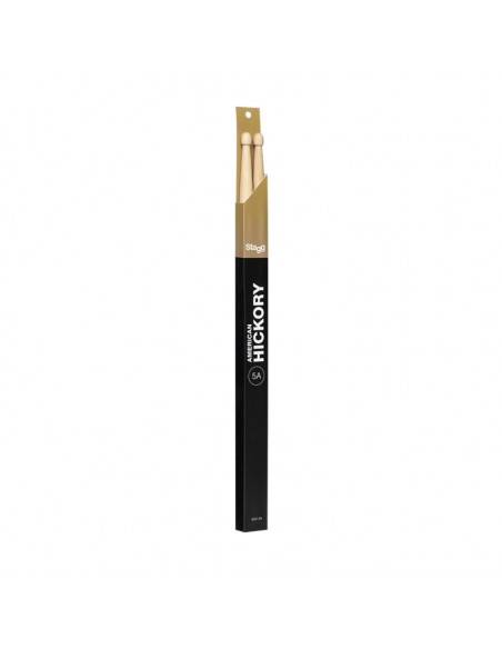 Pair of Hickory Sticks, V series/5A - Wooden Tip