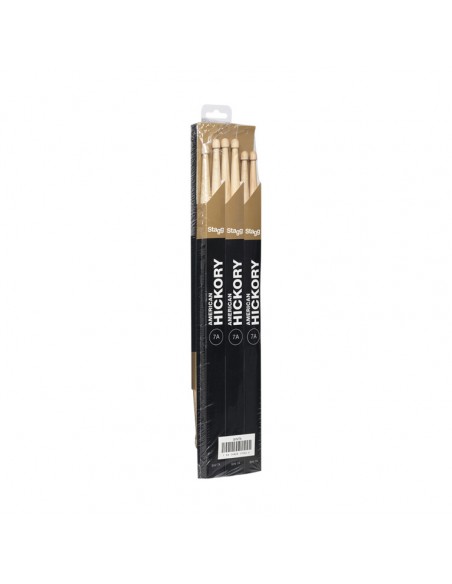 Pair of Hickory Sticks, V series /7A - Wooden Tip