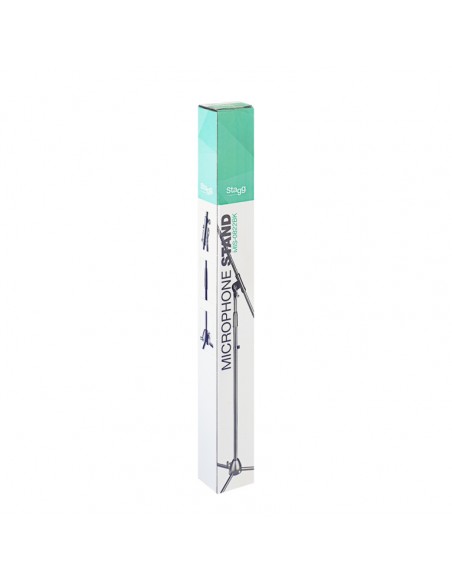 Microphone boom stand with folding legs