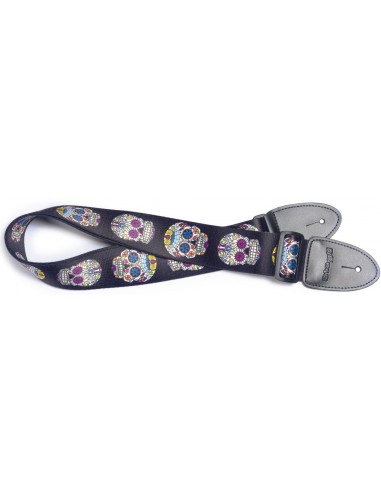 Terylene guitar strap with Mexican...