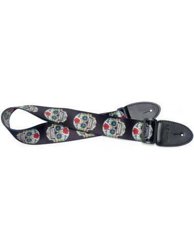 Terylene guitar strap with Mexican...