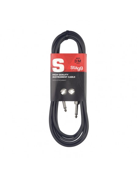 18104Instrument cable, jack/jack (m/m), 6 m (20"), S-series
