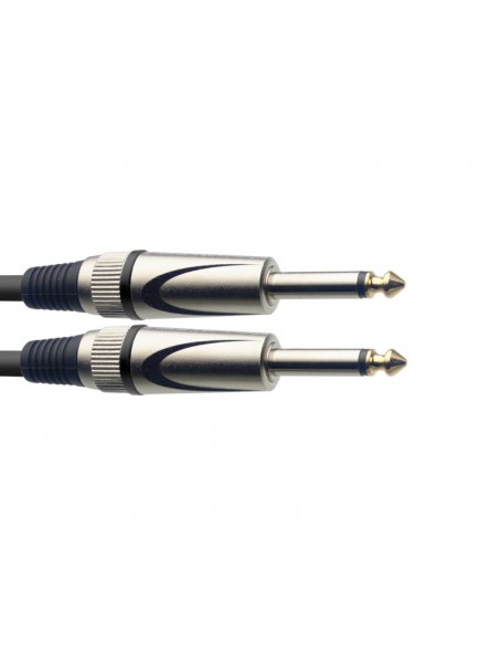 Instrument cable, jack/jack (m/m), 3 m (10"), coiled, S-series