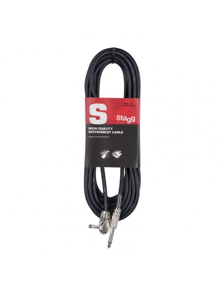 Instrument cable, jack/jack (m/m, straight/L-shaped), 10 m (33"), S-series