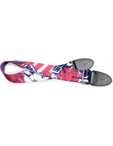 Terylene guitar strap with "Pop girl"...