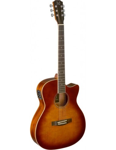 Dark cherryburst acoustic-electric...