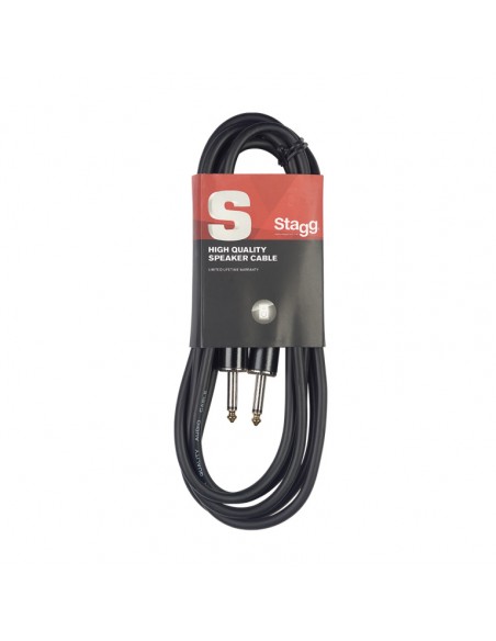 Speaker cable, jack/jack, 1.5 m (5")