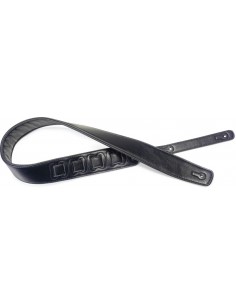 Black padded leatherette...