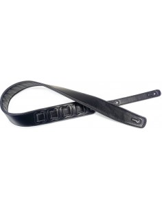 Black padded leatherette...