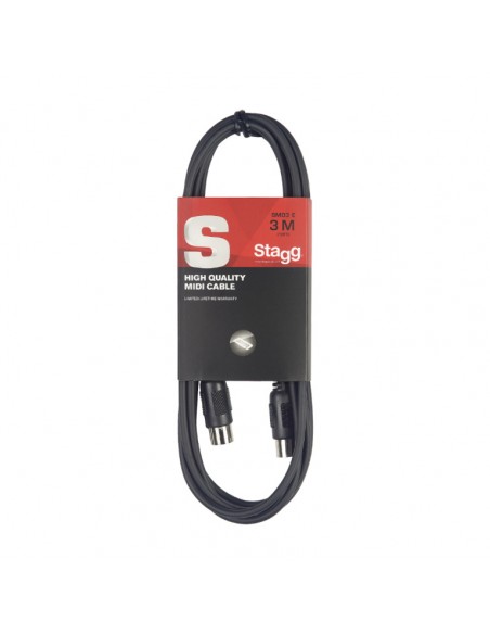 MIDI cable, DIN/DIN (m/m), 2 m (6'), plastic connectors