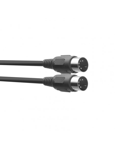 MIDI cable, DIN/DIN (m/m), 3 m (10'), plastic connectors