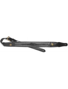 Black padded leatherette...