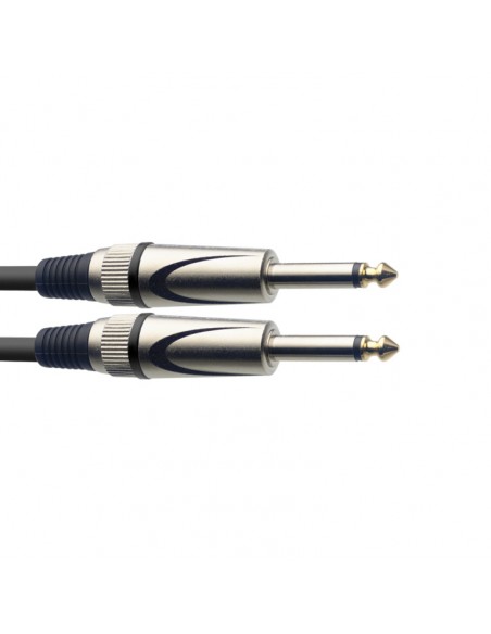 Instrument cable, jack/jack (m/m), 6 m (20"), heavy-duty connectors, S-series