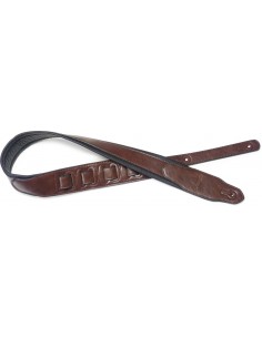 Brown padded leatherette...