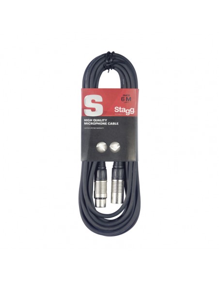 Microphone cable, XLR/XLR (m/f), 6 m (20')