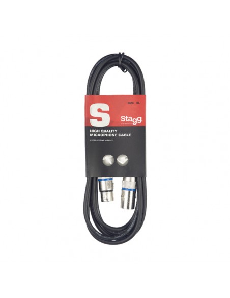 Microphone cable, XLR/XLR (m/f), 1 m (3'), blue ring