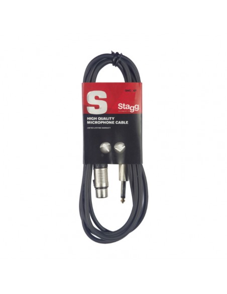 Microphone cable, XLR/jack (f/m), 6 m (20')