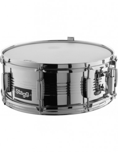 14 x 5.5" steel snare drum with 8...