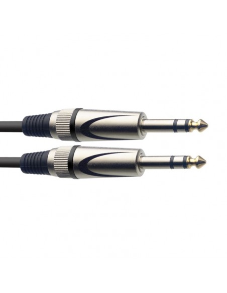Audio cable, jack/jack (m/m), 1 m (3')