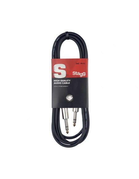 Audio cable, jack/jack (m/m), 1 m (3')