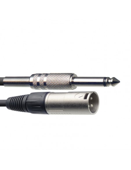 Audio cable, XLR/jack (m/m), 6 m (20')