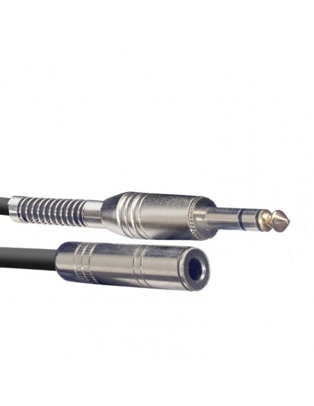 Audio cable, jack/jack (m/f), 3 m (10')