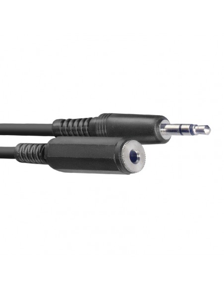 Audio cable, mini jack/mini jack (m/f), 3 m (10')