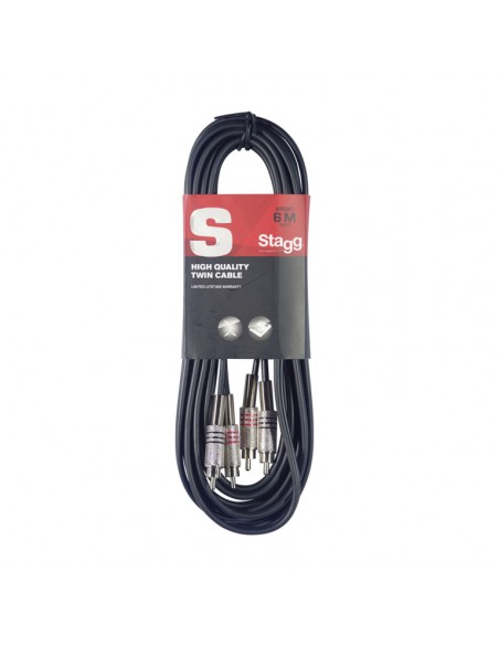 Twin cable, RCA/RCA (m/m), 1 (3')