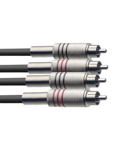 Twin cable, RCA/RCA (m/m), 3 (10')