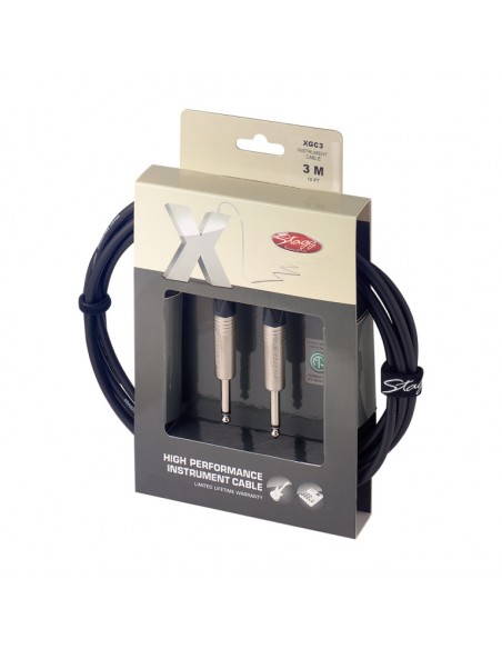 Instrument cable, jack/jack (m/m), 3 m (10')