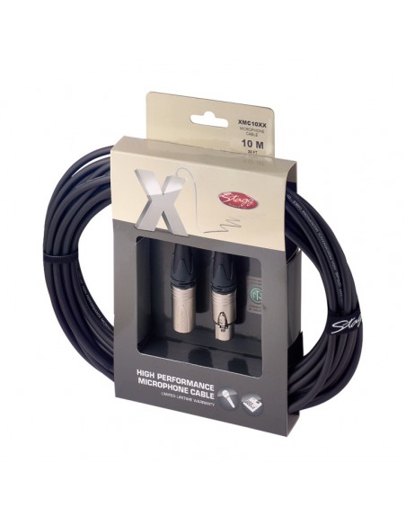 Microphone cable, XLR/XLR (m/f), 10 m (33')