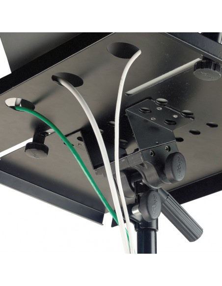 Laptop stand with extra table