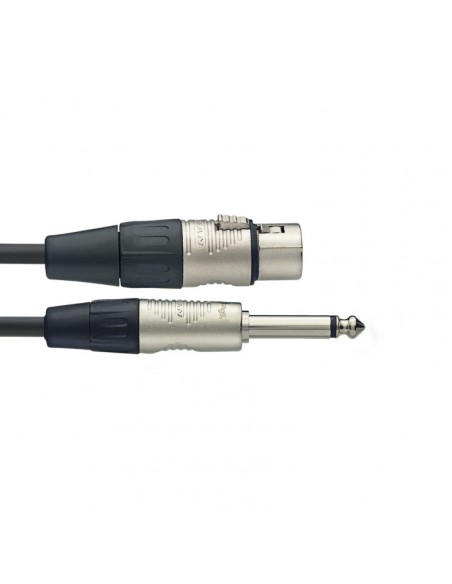 Microphone cable, XLR/jack (f/m), 6 m (20')