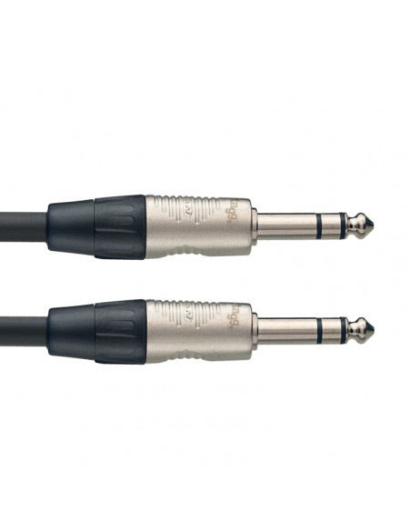 N series audio cable, jack/jack (m/m), stereo, 6 m (20')