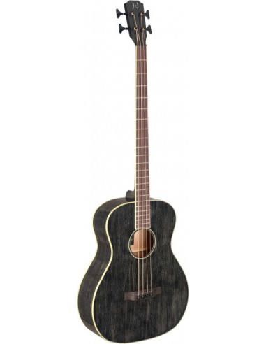Acoustic-electric bass with solid...