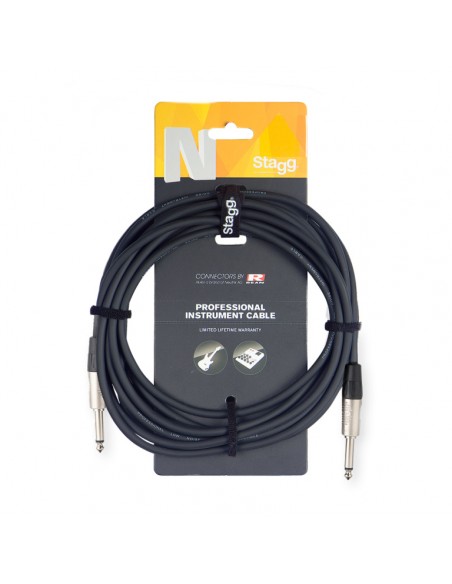 Instrument cable, jack/jack (m/m), 3 m (10')