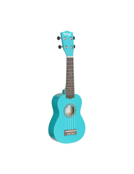 Soprano ukulele in black nylon gigbag