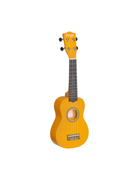 Soprano ukulele in black nylon gigbag