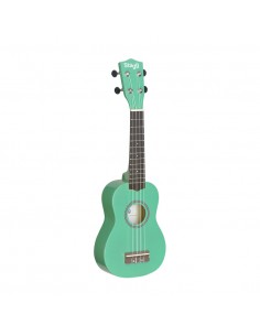 Green soprano ukulele with... 2