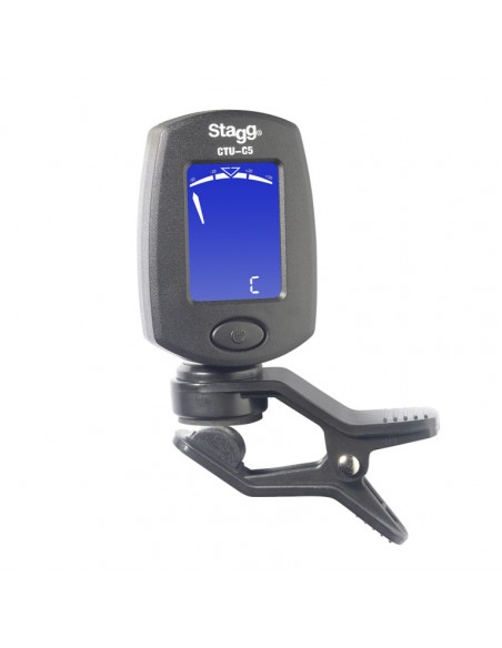 Clip-on chromatic tuner for guitar, bass, violin & ukulele