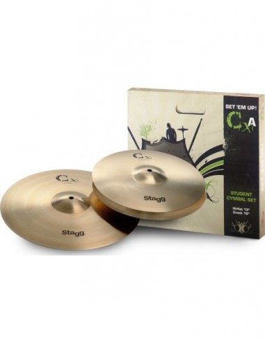 Brass cymbal starter set