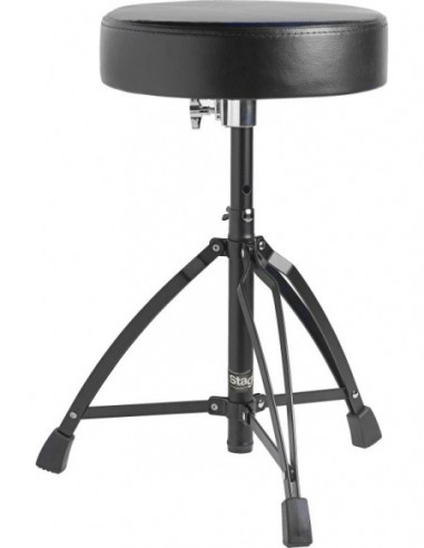 Drum throne, double braced, black finish