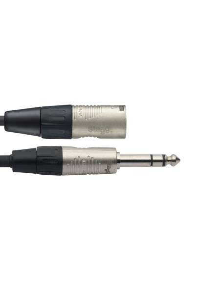 N series audio cable, jack/jack (m/f), stereo, 1 m (3')