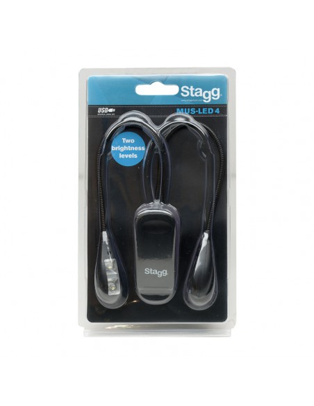 Clip-on and free-standing double LED lamp