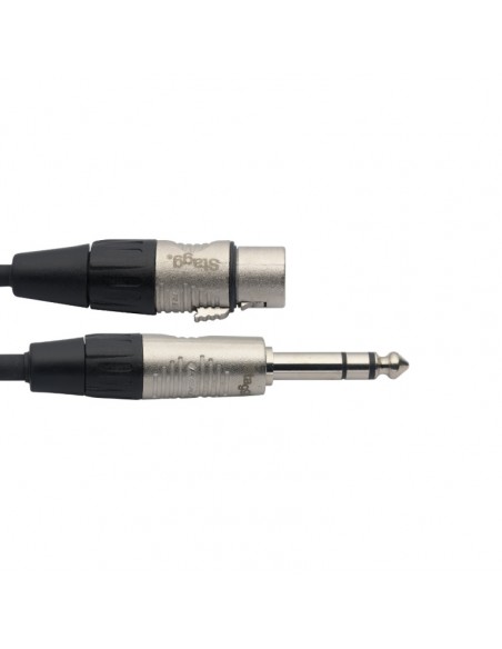 N series audio cable, jack/XLR (m/f), stereo, 1 m (3')