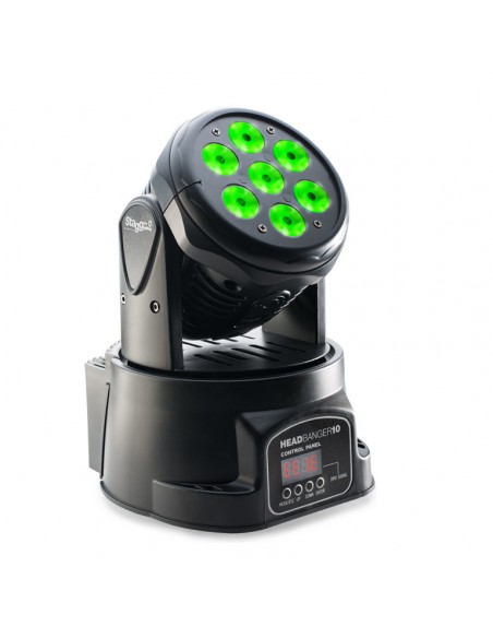 HeadBanger 10 LED moving head with 7 x 10-watt RGBW 4-in-1 LED