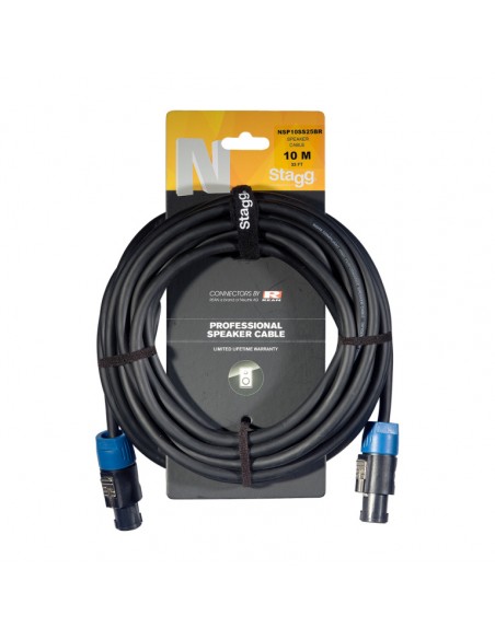 Speaker cable, SPK/SPK (m/m), 10 m (33')