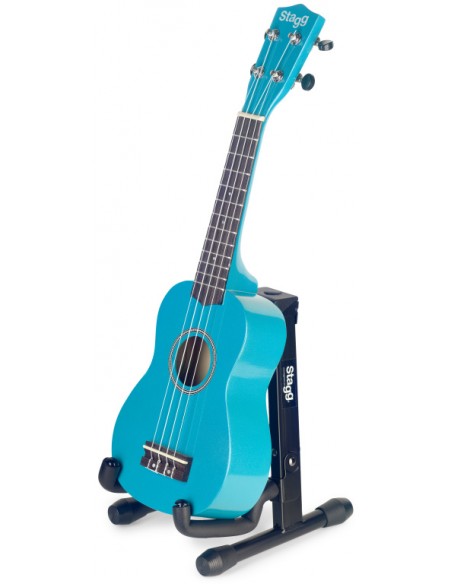 Foldable "A" stand for ukuleles, mandolins and violins